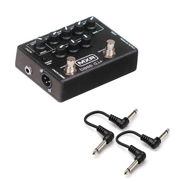 MXR M80 Bass DI + Distortion Pedal w/ 2 Patch Cables