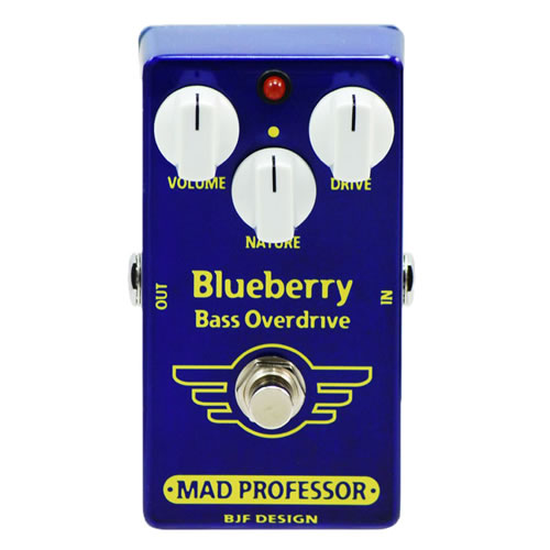 Mad Professor Blueberry Bass Overdrive + 2x 6" Cables - Image 3