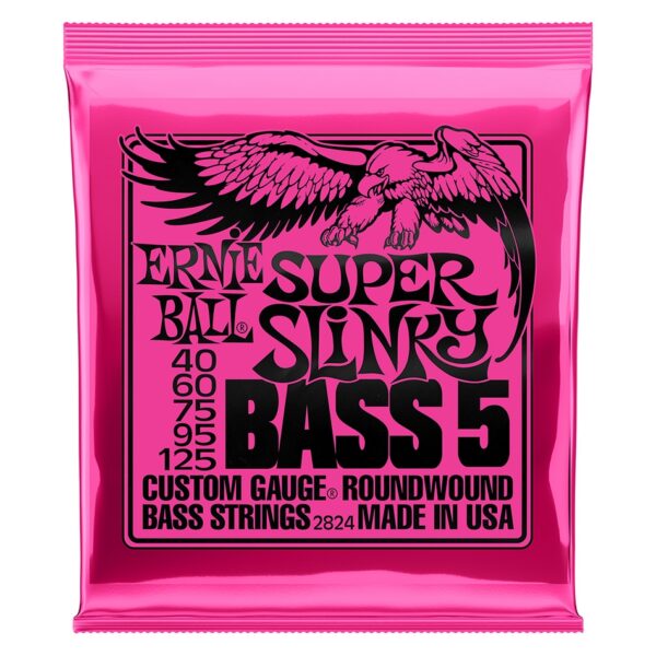 Ernie Ball Super Slinky Nickel 5-String Bass Set (2824)