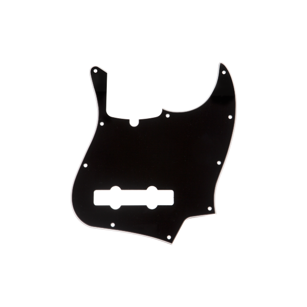 Fender 5-String Jazz Bass Pickguard, 10-Hole, Black 3-Ply