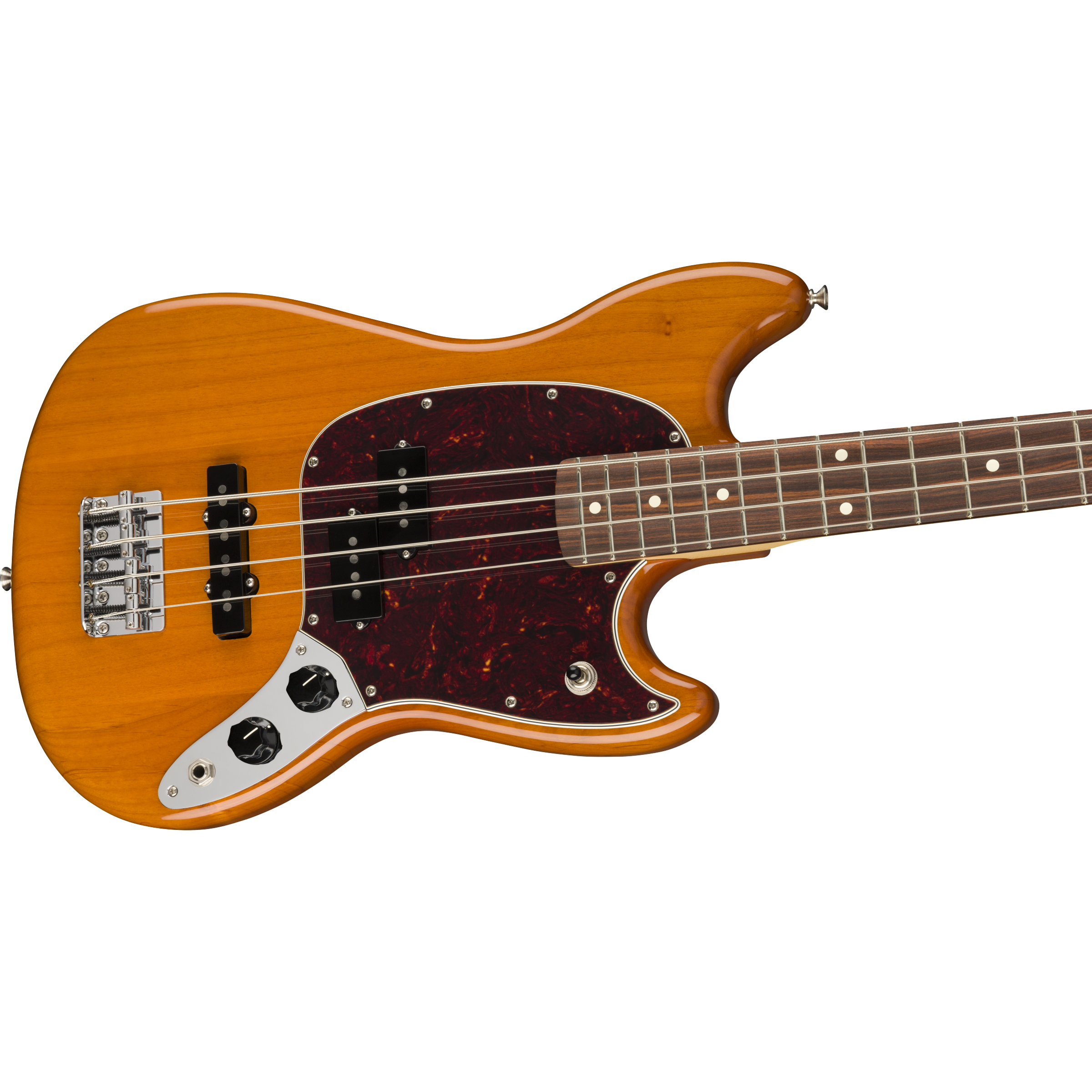 Fender Player Mustang Bass PJ - Pau Ferro, Aged Natural - Image 2