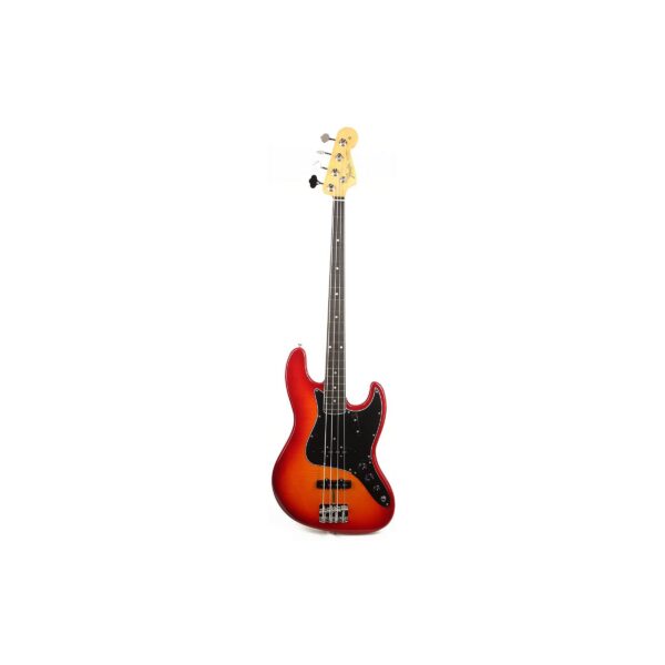Fender Rarities Flame Ash Top Jazz Bass, Ebony FB, Plasma Red Burst