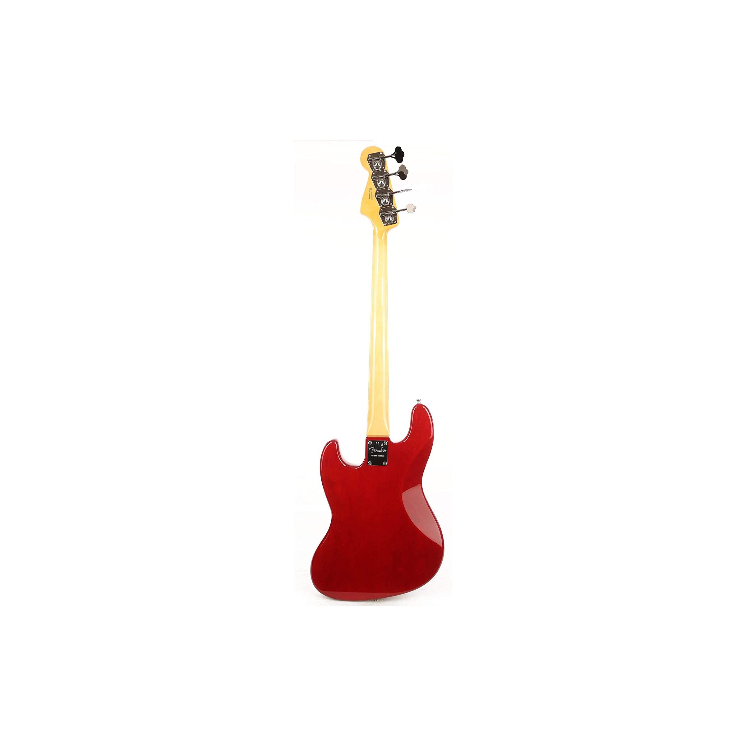 Fender Rarities Flame Ash Top Jazz Bass, Ebony FB, Plasma Red Burst - Image 3