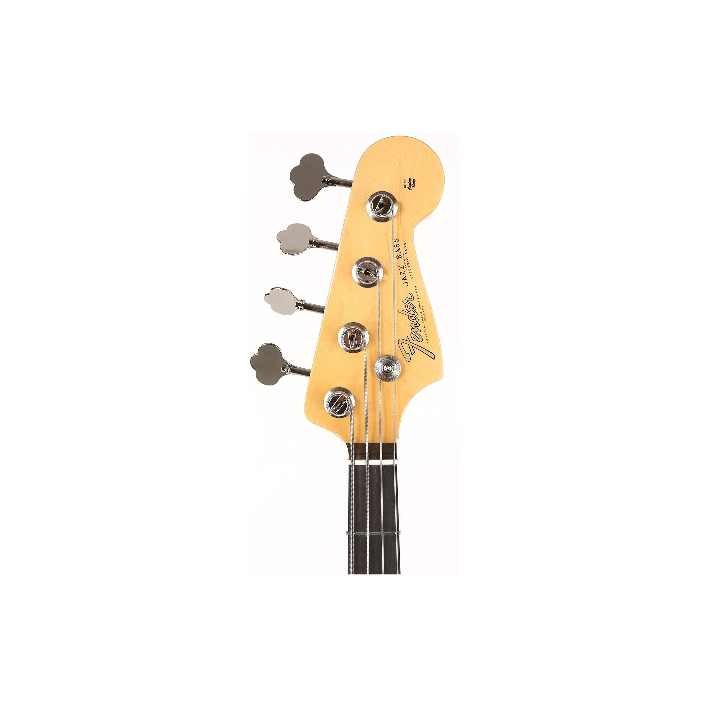 Fender Rarities Flame Ash Top Jazz Bass, Ebony FB, Plasma Red Burst - Image 4