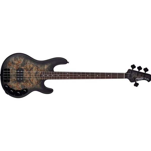Sterling by Music Man StingRay RAY34PB - Trans Black Satin