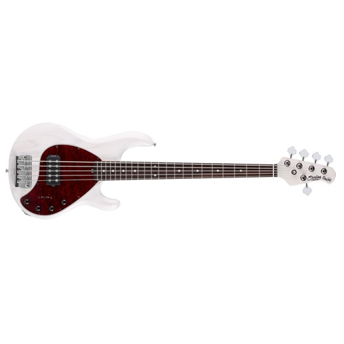 STERLING by Music Man Ray35 5-String Bass - Translucent White Blonde, Gig Bag Included