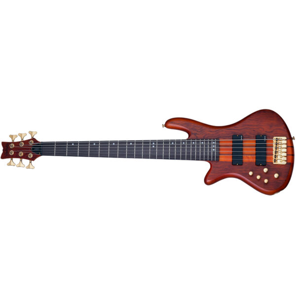 Schecter Stiletto Studio-6 LH 6-String Bass - Honey Satin