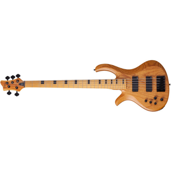 Schecter Riot-5 Session LH 5-String Bass - Aged Natural Satin
