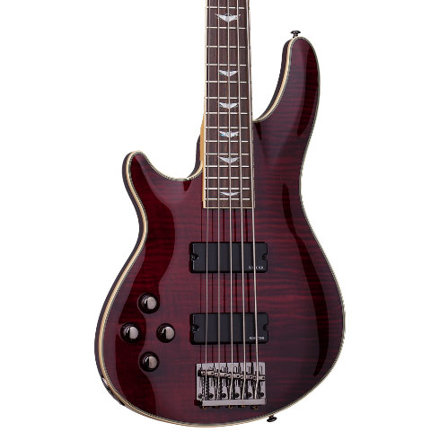 Schecter Omen Extreme-5 LH Bass - Black Cherry