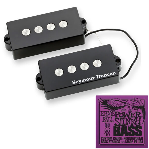 Seymour Duncan Quarter Pound P-Bass Pickup + Strings Bundle