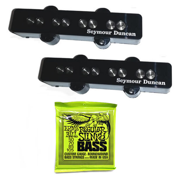 Seymour Duncan SJB-3 Quarter Pound Jazz Set + Ernie Ball Strings