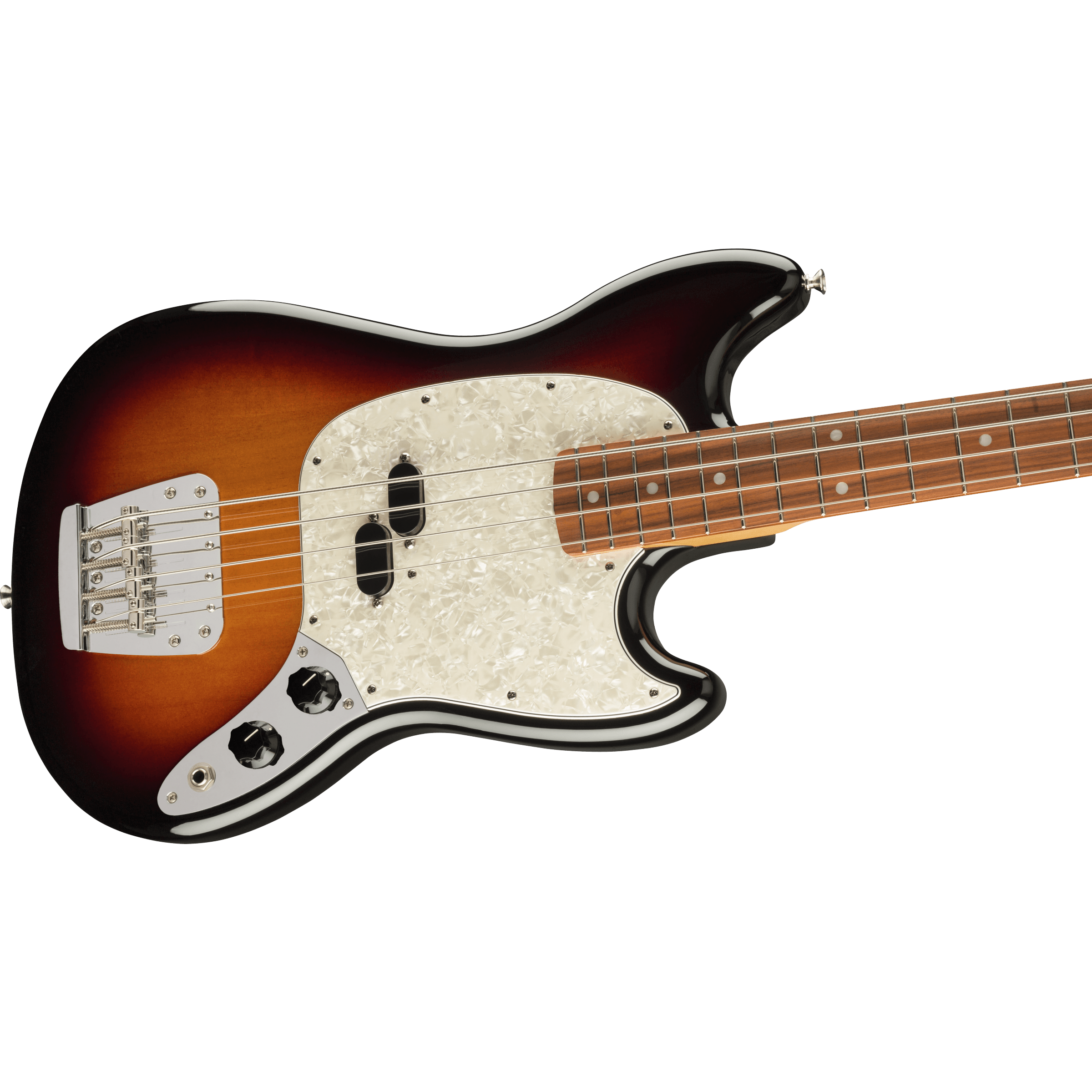 Fender Vintera '60s Mustang Bass - Pau Ferro, 3-Tone Sunburst - Image 2