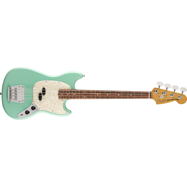 Fender Vintera '60s Mustang Bass, Pau Ferro, Seafoam Green