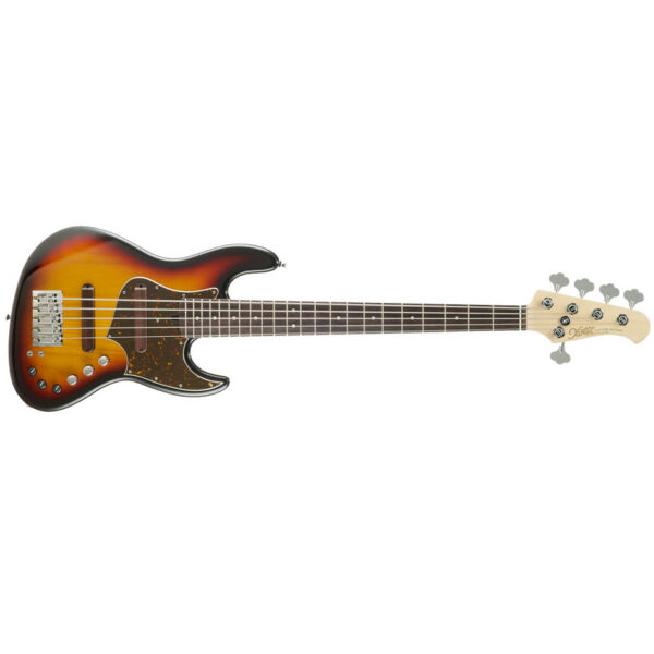 Xotic XJ-1T 5-String Bass – 3-Tone Sunburst