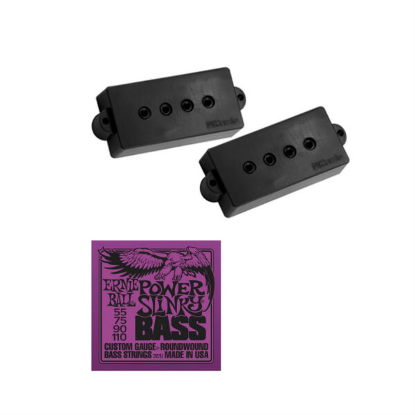 DiMarzio DP122BK Model P Pickup + Ernie Ball Power Slinky Bundle