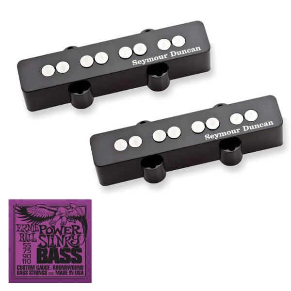 Seymour Duncan SJB-3 Jazz Bass Pickup Set + Ernie Ball 2831 Strings