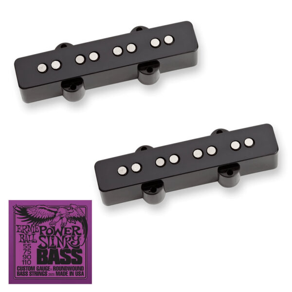 Seymour Duncan SJB-1 Jazz Bass Pickups + Ernie Ball Strings