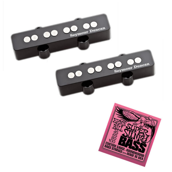 Seymour Duncan SJB-3 Hot Jazz Bass Pickup Set + EB Strings
