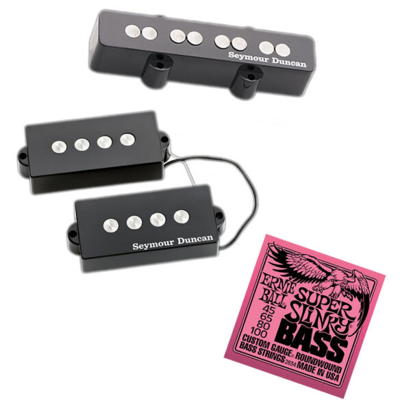 Seymour Duncan SPB-2 & SJB-2B Hot PJ Set + Free EB Strings