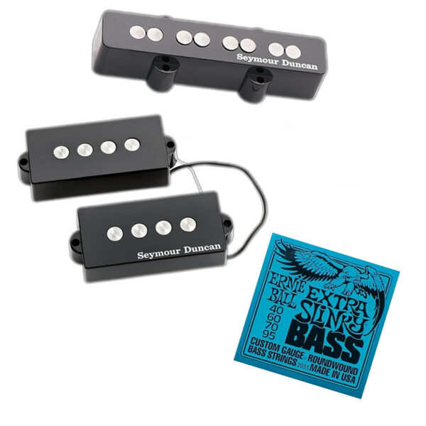 Seymour Duncan SPB-2/SJB-2B Hot PJ Set + Free EB Strings