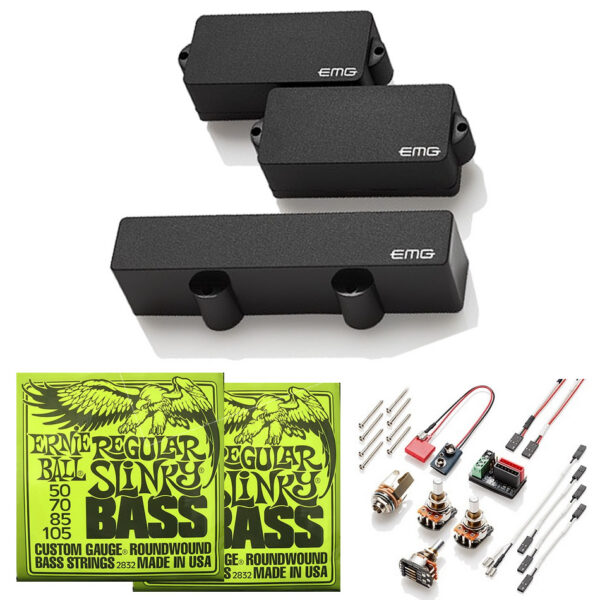 EMG PJ Active Bass Pickup Set + Free Ernie Ball Strings