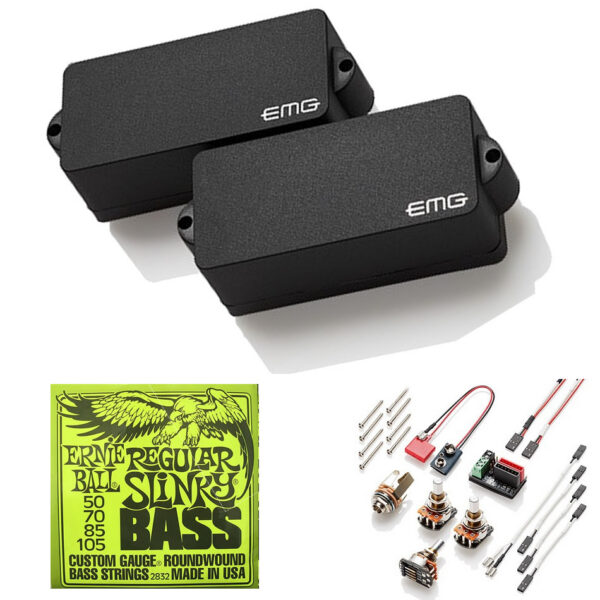 EMG P-Bass Precision Pickup Set + Ernie Ball Strings