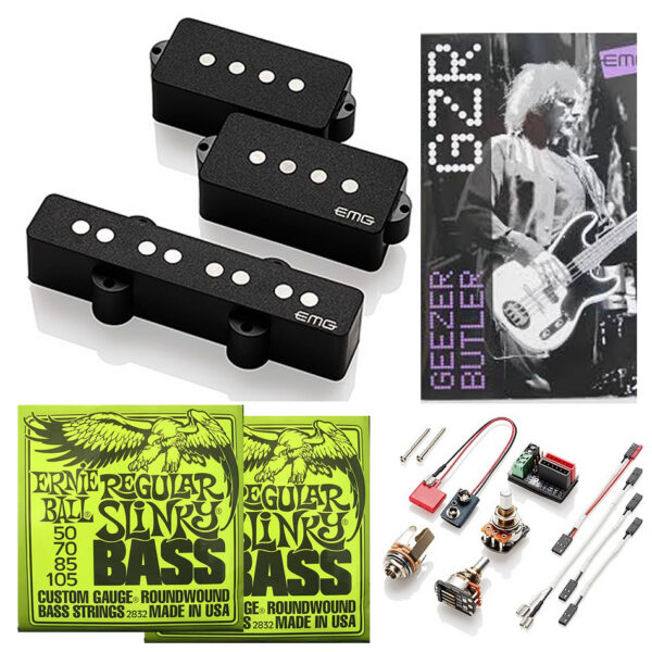EMG Geezer Butler PJ Bass Pickup Set + Free Strings